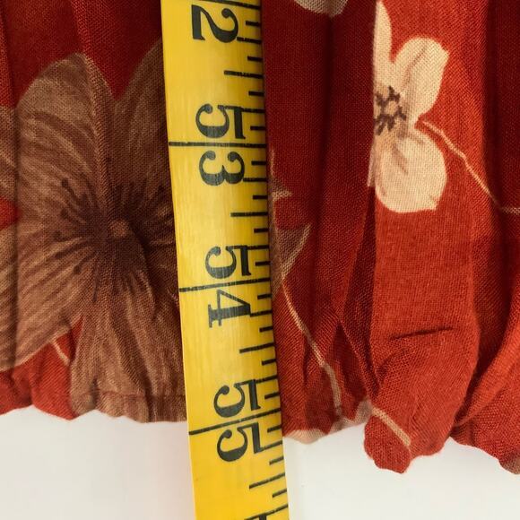 CACTUS FLOWER Dress Vintage V-Neck Ruffle Tiered Floral Western‎ Broom Style - Picture 12 of 12